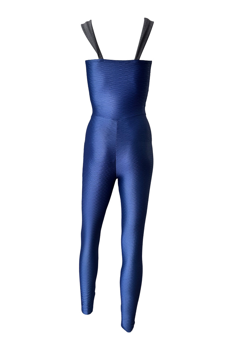 Unitard Katleya Block Iron/Blue Teal/Electric Blue Jacard