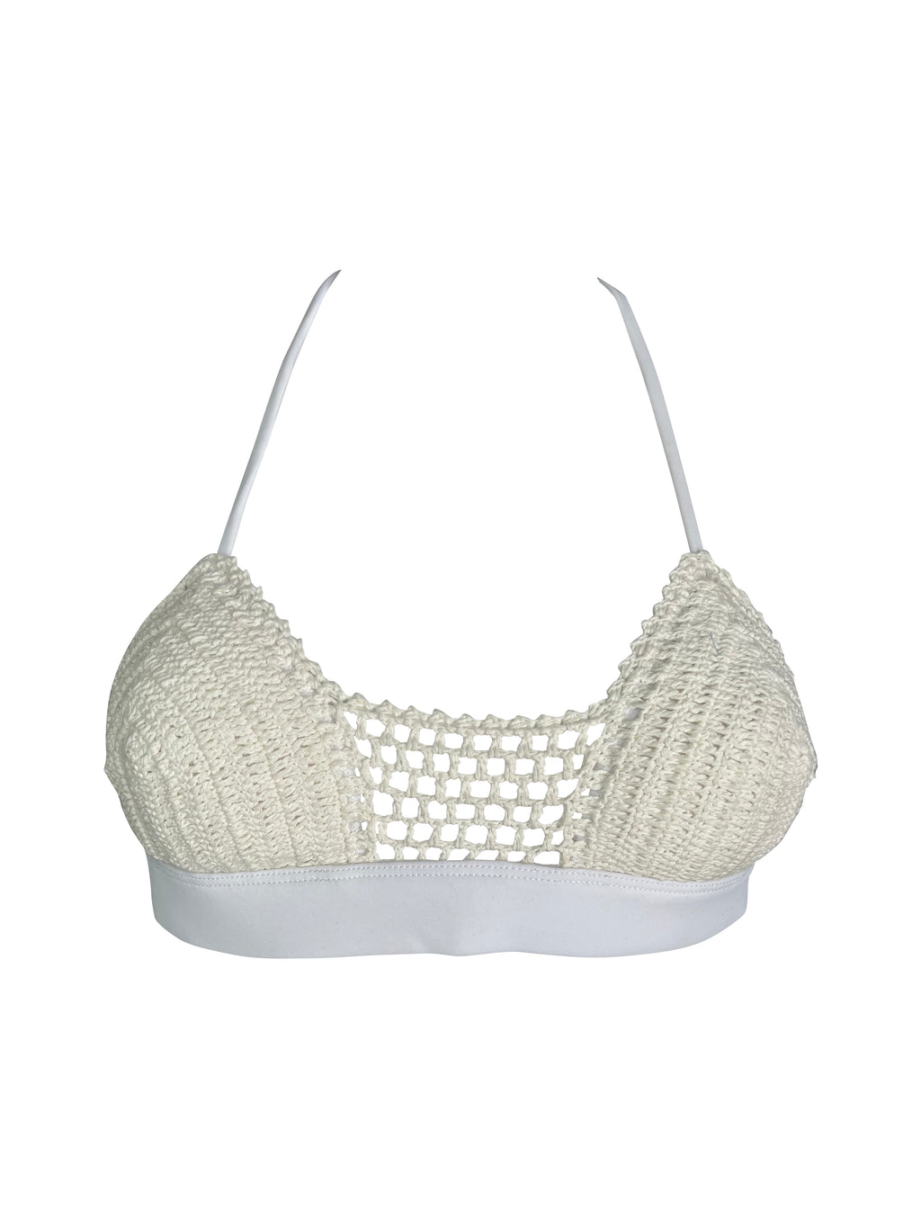 Cotton White Crochet Bralette at Rs 150/piece